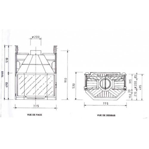 Каминная топка Fabrilor Deco 770 DO_1 Каминная топка Fabrilor Deco 770 DO_1