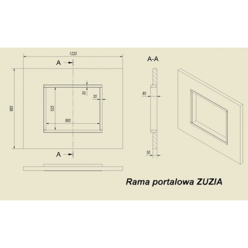 Каминный портал Kratki Heban для топок Zuzia, Eryk_1 Каминный портал Kratki Heban для топок Zuzia, Eryk_1