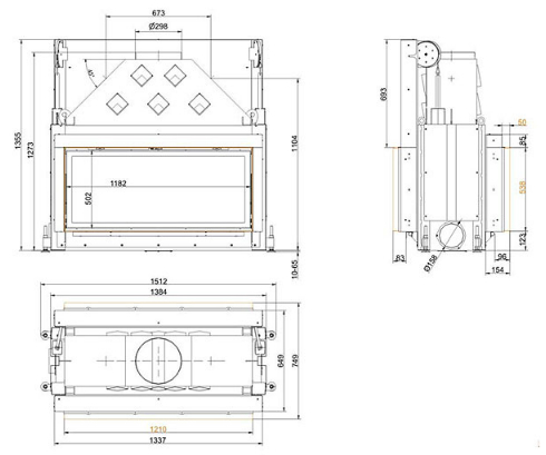 Brunner Architektur-Kamin Tunnel 53/121_1 Brunner Architektur-Kamin Tunnel 53/121_1
