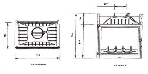 Каминная топка Fabrilor Deco 760 DO_1 Каминная топка Fabrilor Deco 760 DO_1