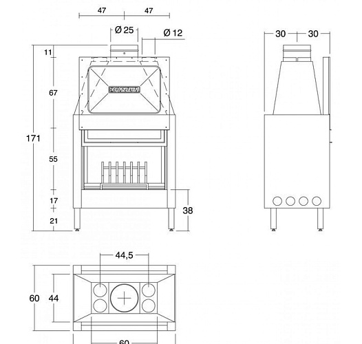 Каминная топка Piazzetta ht 2010_1 Каминная топка Piazzetta ht 2010_1