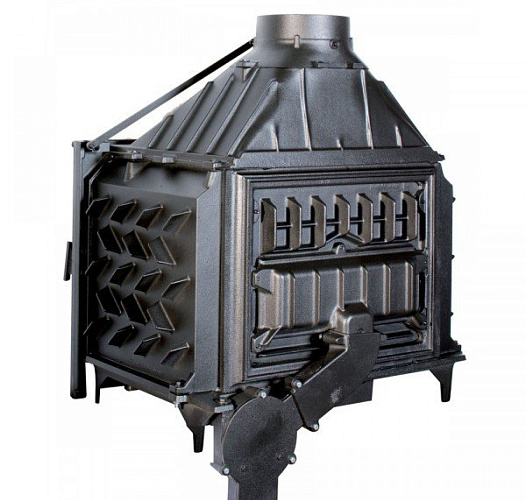 Топка Seguin prestige visio 8 plus с открытием двери в сторону, black line glass, с серыми кирпичами и двойной подачей воздуха_1 Топка Seguin prestige visio 8 plus с открытием двери в сторону, black line glass, с серыми кирпичами и двойной подачей воздуха_1