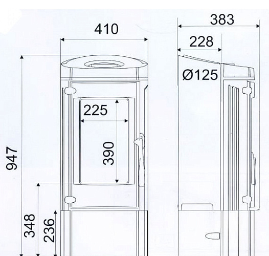 Чугунная печь Wido (Supra)_1 Чугунная печь Wido (Supra)_1